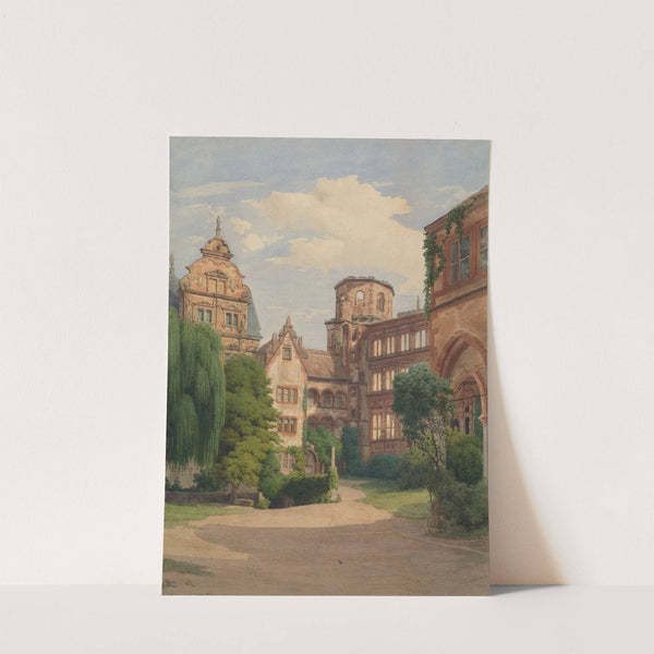 Ansicht des Schlosses Heidelberg by Franz Heinrich