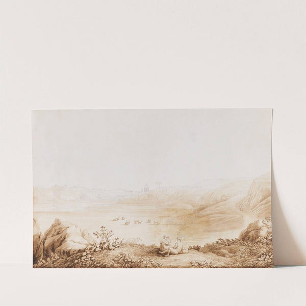 Ansicht des Tibertals bei Tor di Quinto III (1781) by Jakob Philipp Hackert