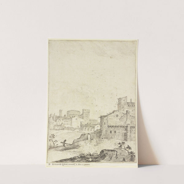 Ansicht einer italienischen Stadt by Domenico Bernardo Zilotti