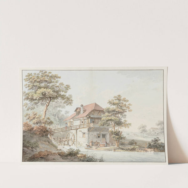 Ansicht einer Mühle im Berner Mittelland. by Johann Ludwig Aberli