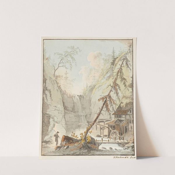 Ansicht einer Mühle im Kanton Zürich by Johann Jakob Aschmann