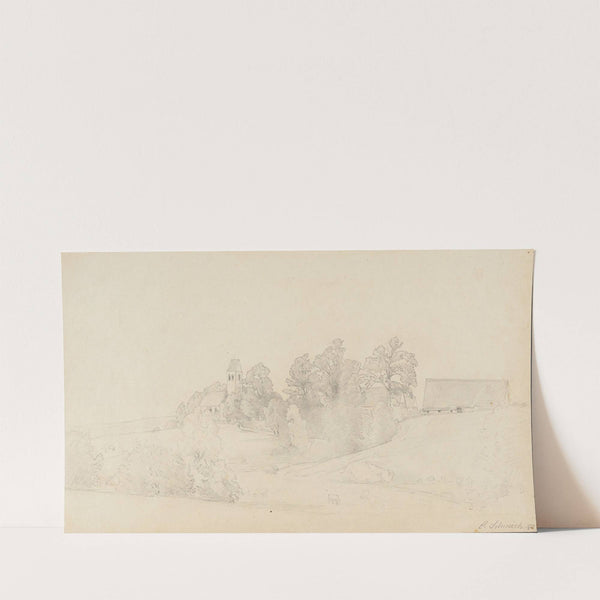 Ansicht eines Dorfes (1873) by Carl Schweich
