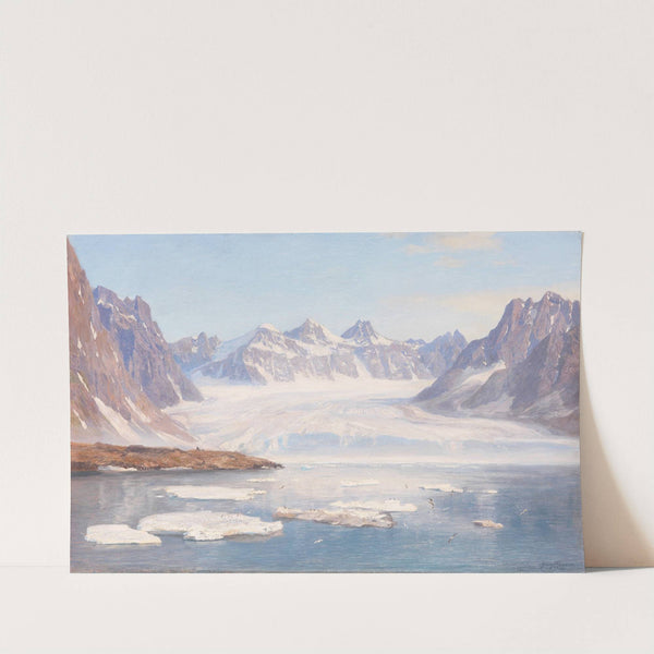 Ansicht eines Gletschers (Spitzbergen) (1913) by Georg Macco