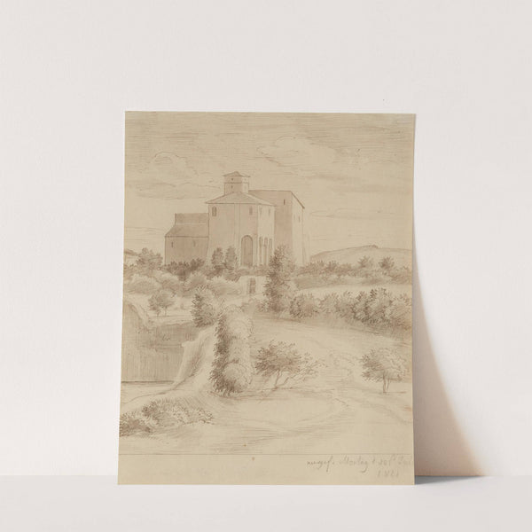 Ansicht eines Klosters bei Rom (1821) by Friedrich Olivier