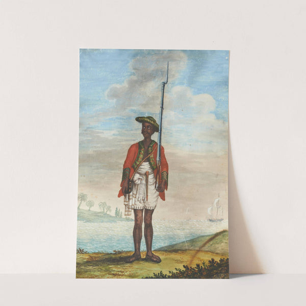 Ansicht eines Soldaten der ostindischen Companie (1792) by Franz Feyerabend