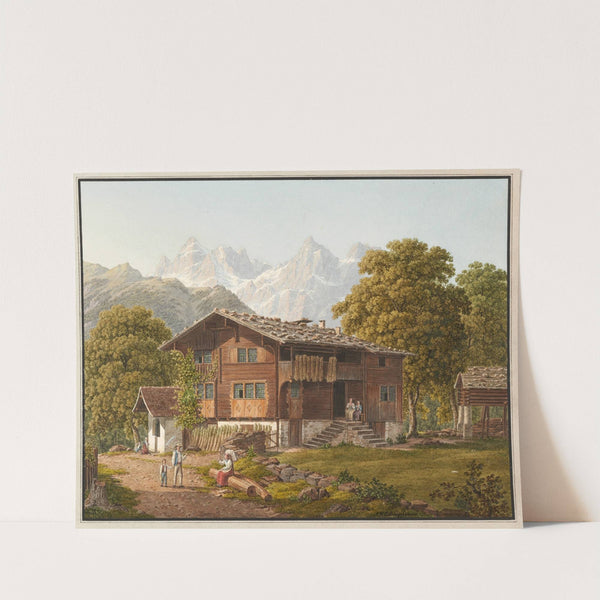 Ansicht eines Urner Bauernhauses by Johann Heinrich Luttringhausen