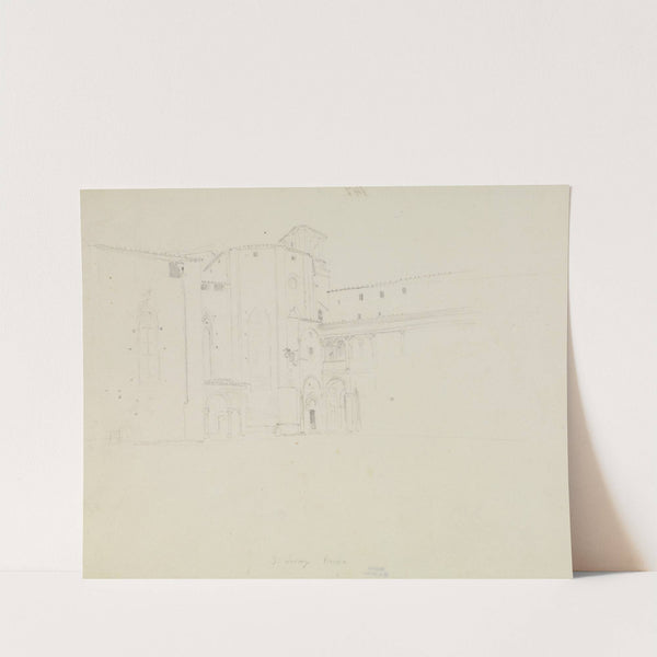 Ansicht vom Dom S. Lorenzo in Perugia by Carl Blechen