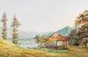 Ansicht vom Tegernsee mit dem großen Paraplui
