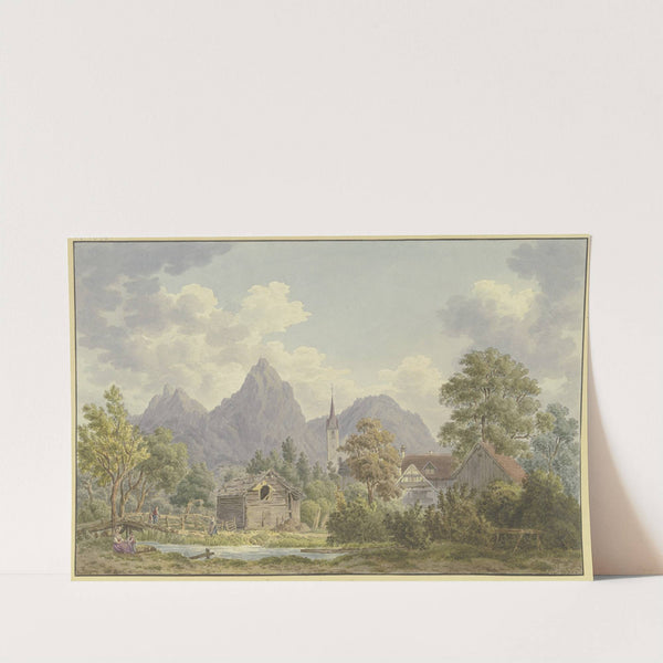 Ansicht von Brunnen im Canton Schwyz (1798) by ACHILLES BENZ