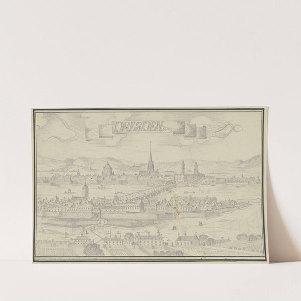 Ansicht von Dresden von Osten by Johann Baptist Reiser