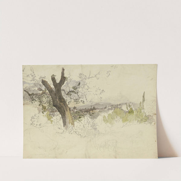 Ansicht von Florenz vom Monte Oliveto by Johann Nepomuk Rauch