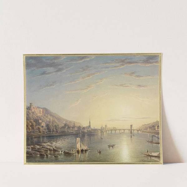 Ansicht von Heidelberg, neckarabwärts gesehen by Carl Ludwig Frommel