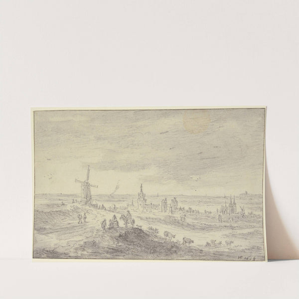 Ansicht von Kleve mit Schwanenburg und Stiftskirche by Jan van Goyen