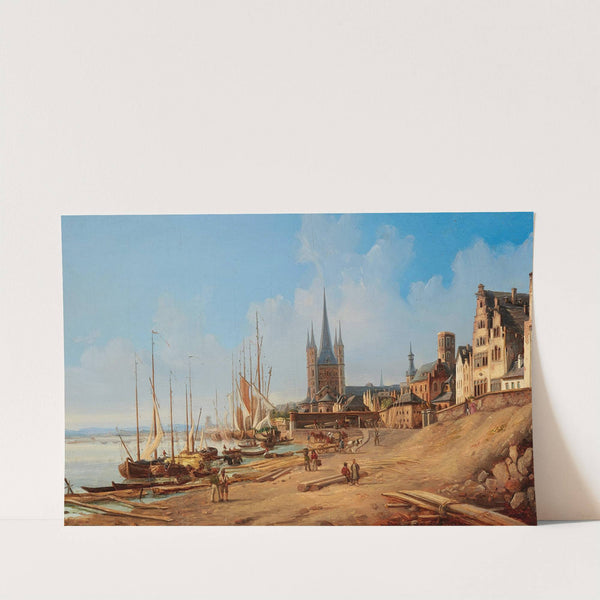 Ansicht von Köln mit Blick auf Groß St. Martin (1839) by Carl Emanuel Conrad