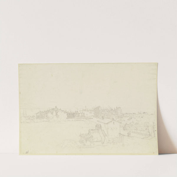 Ansicht von Porto d'Anzio, der Geburtsstadt von Kaiser Nero by Theodor Pelissier