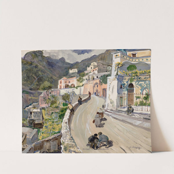 Ansicht von Positano by Oskar Laske
