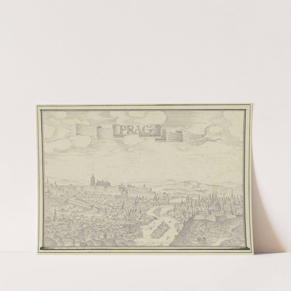 Ansicht von Prag mit der Moldau by Johann Baptist Reiser