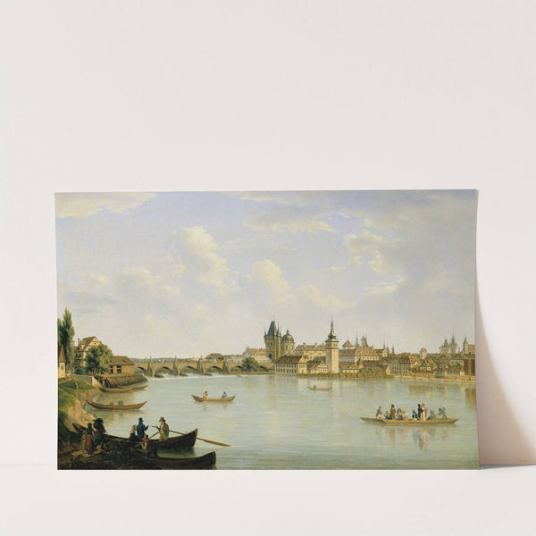 Ansicht von Prag mit der Moldaubrücke (Karlsbrücke) (1831) by Alois von Saar