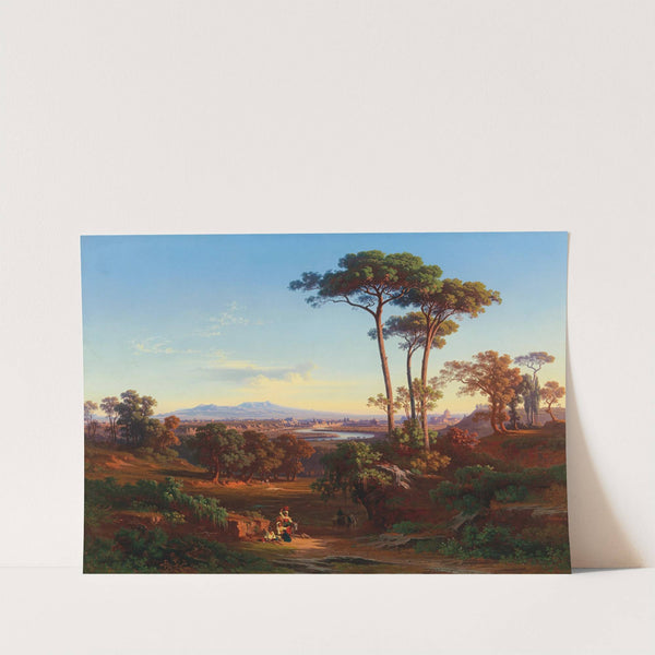 Ansicht von Rom vom Monte Mario by Johann Jakob Frey