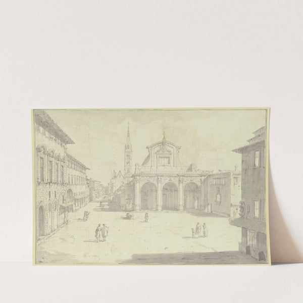 Ansicht von S. Marco in Florenz by Giuseppe Zocchi