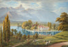 Ansicht von Schadau mit Aaremündung bei Thun (1915-1945)