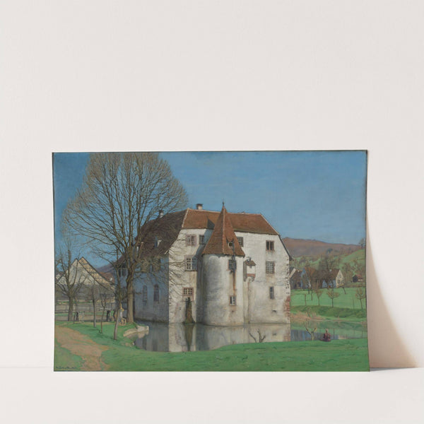 Ansicht von Schloss Reichenstein bei Inzlingen by Albert Hermann Daur