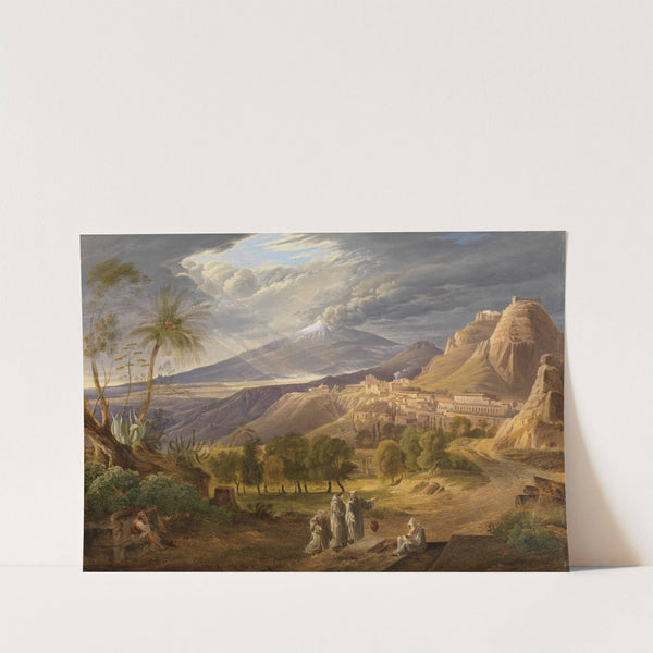 Ansicht von Taormina mit Aetna by Carl Ludwig Frommel