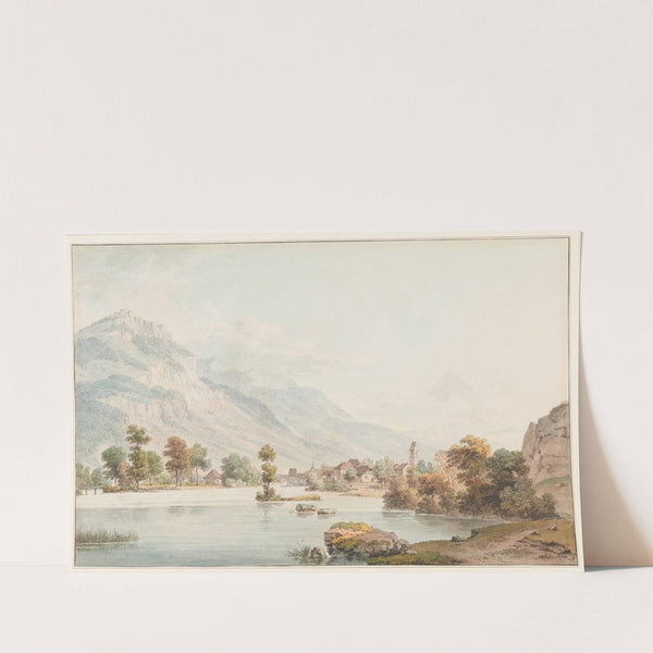 Ansicht von Unterseen by Johann Ludwig Aberli