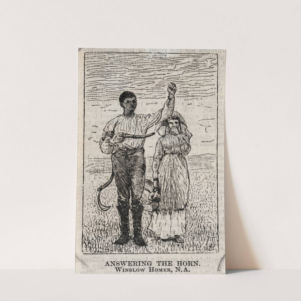 Answering the Horn (c. 1870s) by Winslow Homer