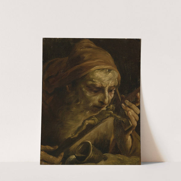 Anthony the Abbot Kissing the Crucifix (1701-1800) by Giuseppe Maria Crespi