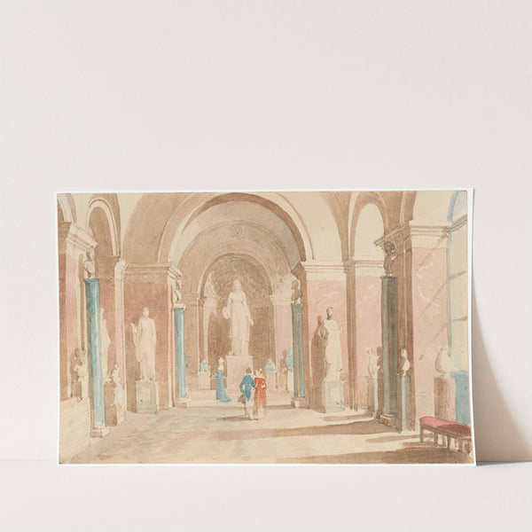 Antiken Saal im Louvre zu Paris by Johann Nepomuk Ender