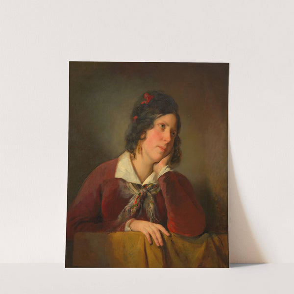 Antonie Amerling mit aufgestütztem Kopf (1. Gattin des Künstlers) (1834) by Friedrich von Amerling