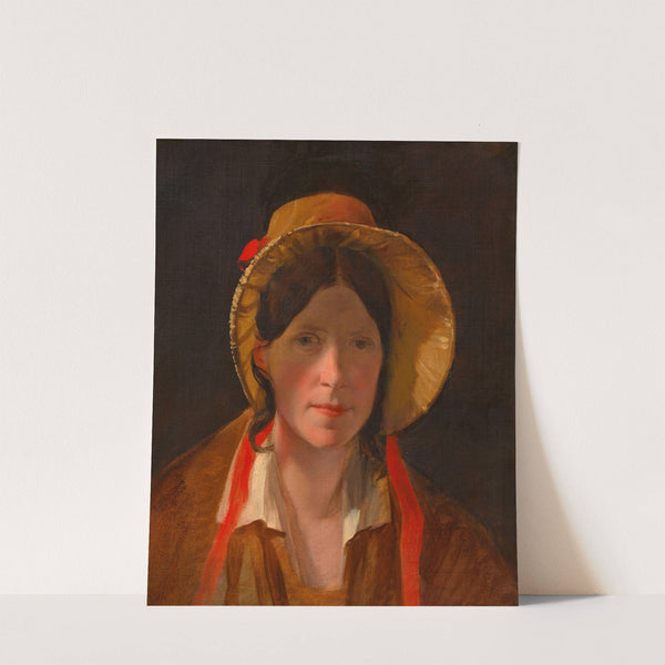 Antonie Amerling mit Florentinerhut (1. Gattin des Künstlers) (1834) by Friedrich von Amerling