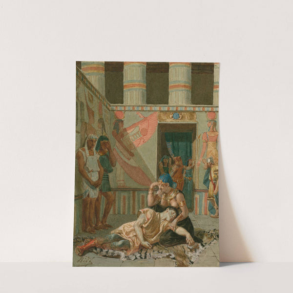 Antony and Cleopatra, act 4, scene 15 (1893) by Alexandre Bida