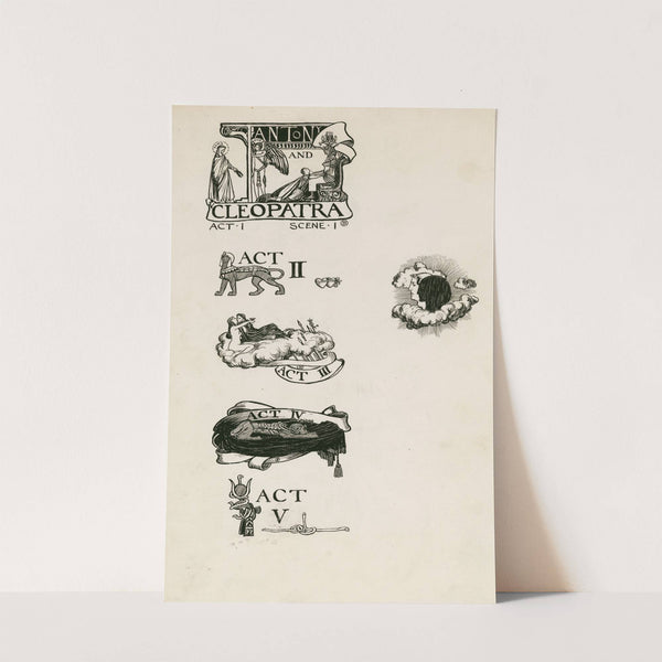 Antony and Cleopatra; Headings (1900) by Byam Shaw