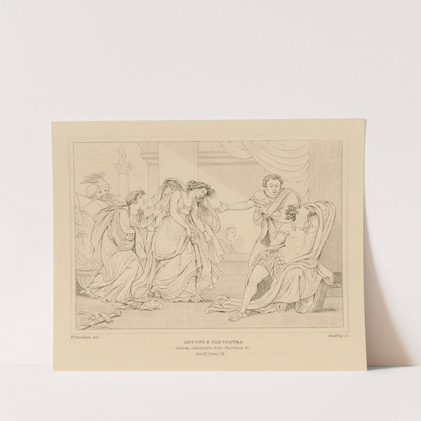 Antony & Cleopatra, Antony, Cleopatra, Eros, Charmian, &c., act III, scene IX (19th century) by William Francis Starling