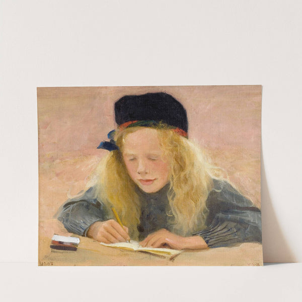 Antti Drawing on Sand by Venny Soldan-Brofeldt