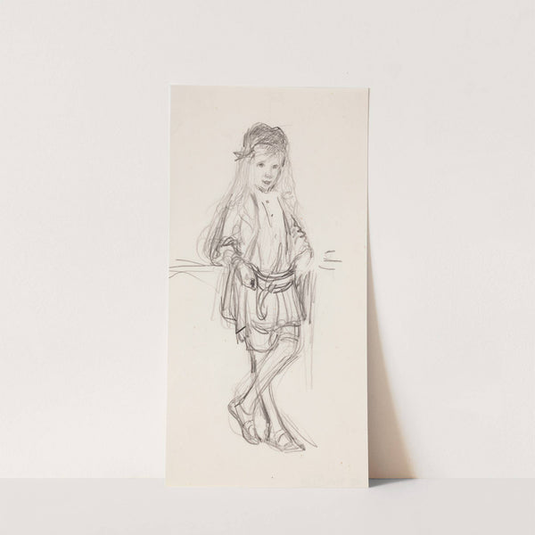 Antti Leaning on a Table by Venny Soldan-Brofeldt