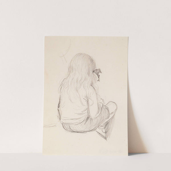 Antti Sitting, seen diagonally from behind by Venny Soldan-Brofeldt