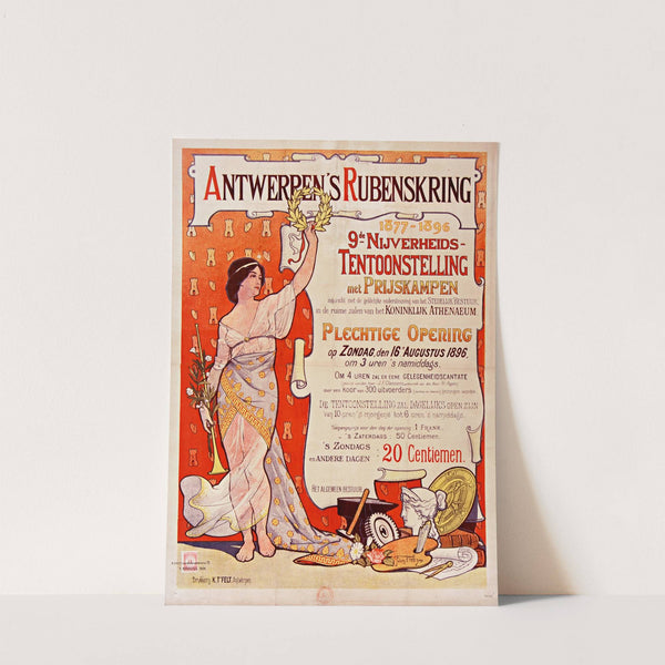 Antwerpem's Rubenskring, 1877-1896. 9de Nijverheids-Tentoostelling met Prijskampen by Julien T'Felt