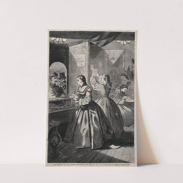 ‘Any Thing for Me, If you Please’ – Post-Office of the Brooklyn Fair in Aid of the Sanitary Commission (1864) by Winslow Homer