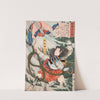 Aoyanagi Harunosuke Throwing an Assailant Underwater by Tsukioka Yoshitoshi