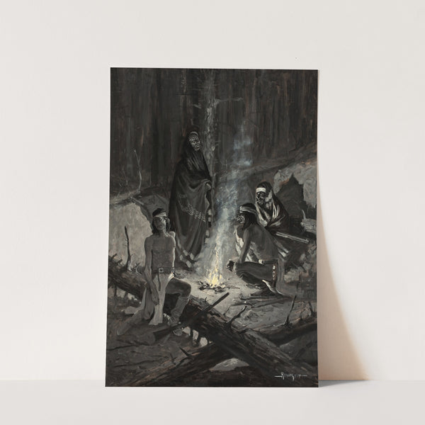 Apache Signal Fire (circa 1891) by Frederic Remington