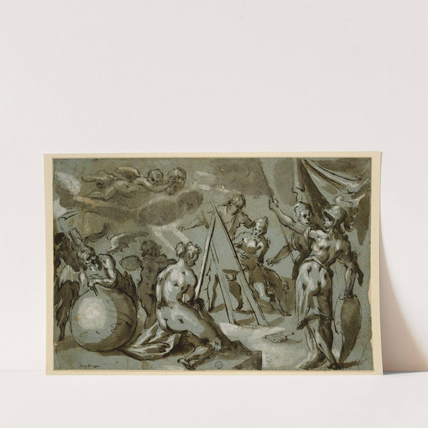 Apelles paints Venus by Johann Melchior Bocksberger the younger