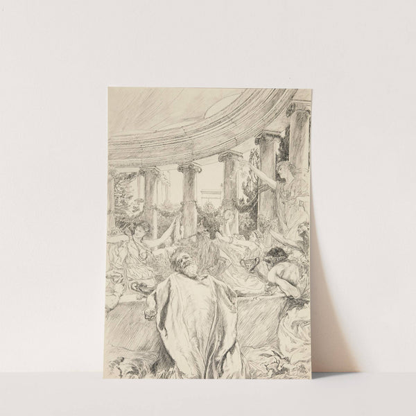 Apemantus; “Hoy-day! what a sweep of vanity comes this way! They dance! They are mad women!” – Act I, Scene II, Timon of Athens (1994) by Edwin Austin Abbey