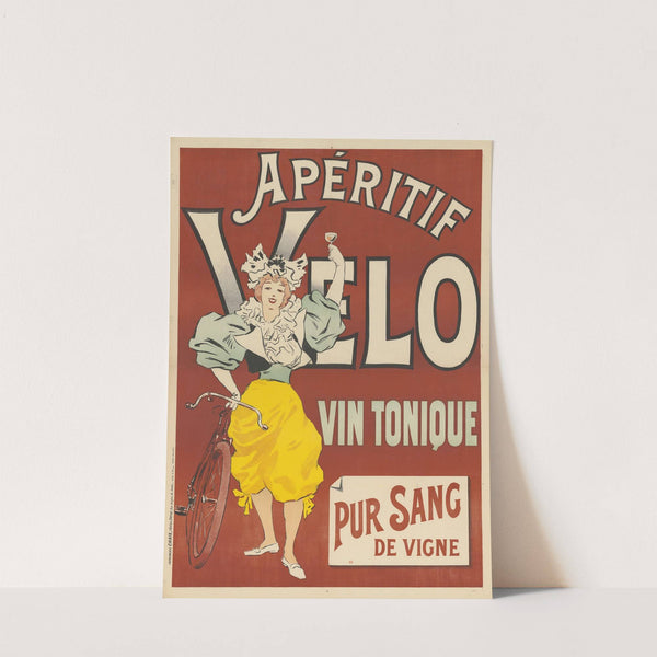 Apéritif Vélo. Vin tonique. Pur sang de vigne (1895) by Imp. Chaix
