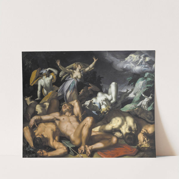 Apollo and Diana Punishing Niobe by Killing her Children (1591) by Abraham Bloemaert