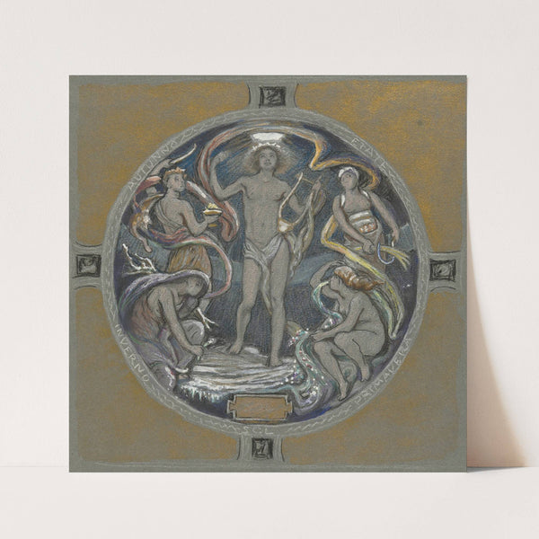 Apollo and the Four Seasons (ca. 1893) by Elihu Vedder