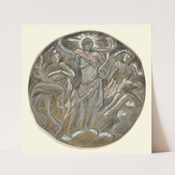 Apollo and the Four Seasons (ca. 1893) by Elihu Vedder