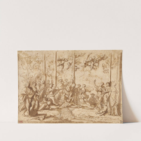 Apollo and the Muses on Mount Parnassus by Nicolas Poussin
